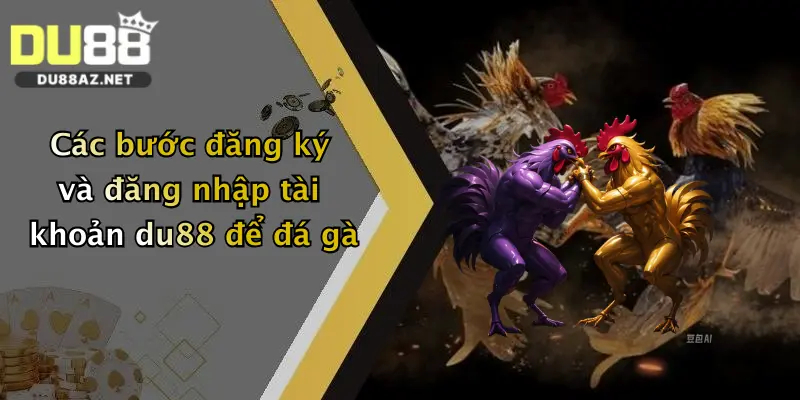 Các bước đăng ký và đăng nhập tài khoản du88 để đá gà